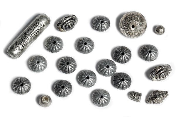 Perler metal 25g antik sølv